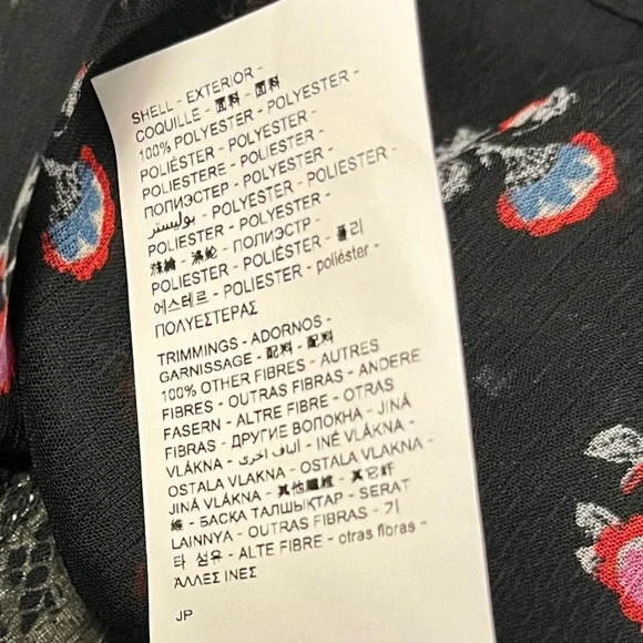 BNWOT DESIGUAL EMBROIDERED BLOUSE LARGE - Picture 7 of 7